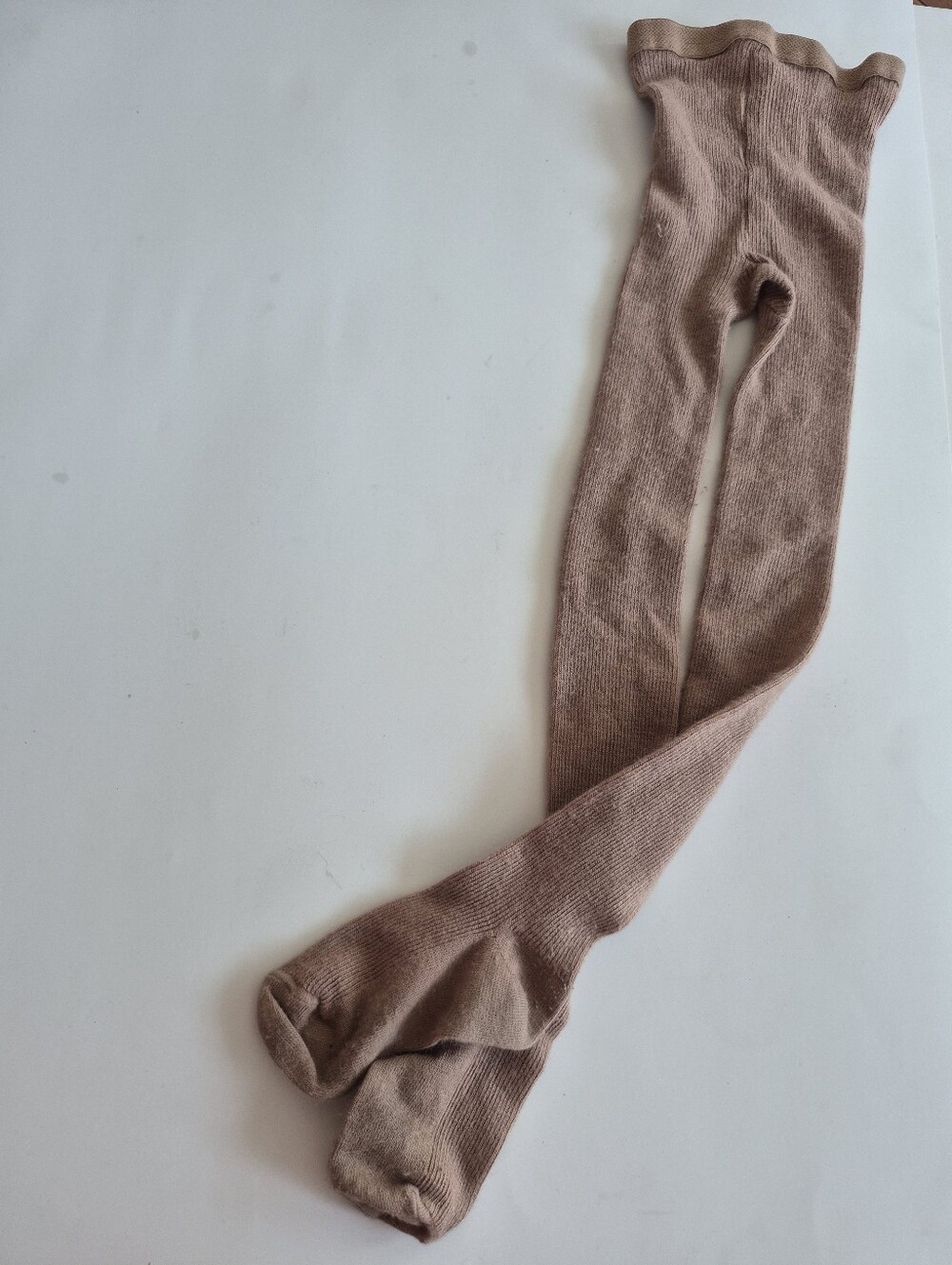 Mondor Warm Knit Figure Skating Beige Tights Girl 2-4 Discontinued Made Canada